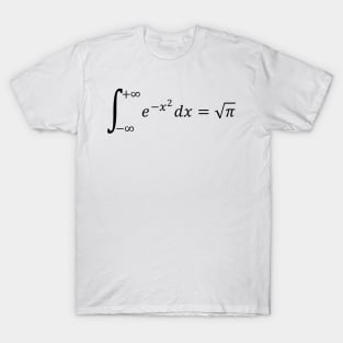 Math Equations: Gaussian Integral - Math And Calculus Basics T-Shirt